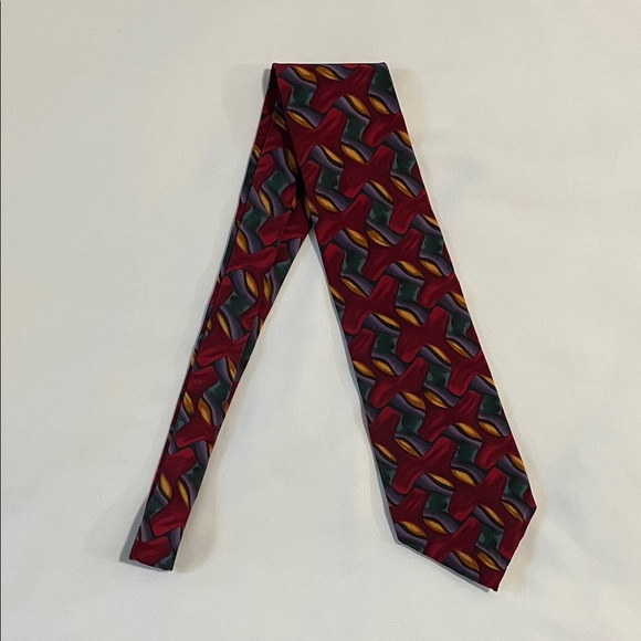 J. Garcia Other - J. Garcia Red and Blue Geometric Men's Tie